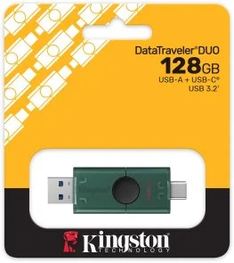 Фото: Флешка USB Kingston DataTraveler Duo 128GB Green (DTDEG2/128GB) № 4 | KTC