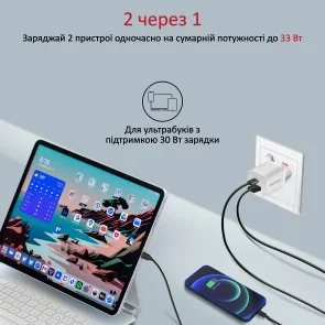 Фото: Зарядний пристрій Promate Powerport-33 White (powerport-33.white) № 4 | KTC