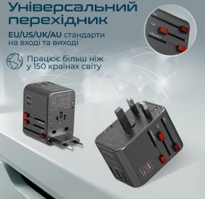 Зарядний пристрій Promate Tripmate-36w Black (tripmate-36w.black)