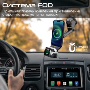 Кріплення для мобільного телефону Promate Magdrive-trio Black (6959144066196)