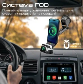 Фото: Кріплення для мобільного телефону Promate Magdrive-trio Black (6959144066196) № 7 | KTC