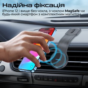 Кріплення для мобільного телефону Promate Laxmount-15w (6959144065359)