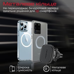 Кріплення для мобільного телефону Promate Ventmag-xl Black (ventmag-xl.black)