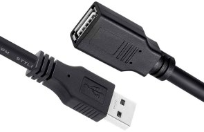 Кабель ColorWay AM / AF 1.8m Black (CW-CBUF076-BK)