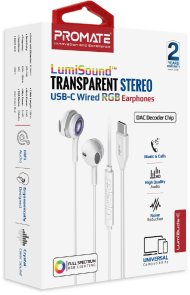 Гарнітур Promate Lumibuds-c Silver