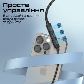 Гарнітура Promate Silken-c Black (6959144064109)