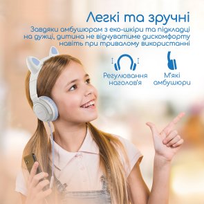 Гарнітура Promate Panda Lilac (6959144058887)