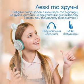 Гарнітура Promate Panda Aqua (6959144058900)