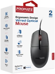 Мишка , дротова Promate cm-1200.black