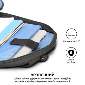 Рюкзак для ноутбука Promate Alpha-bp Black (6959144033242)