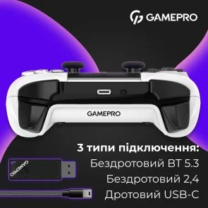 Фото: Геймпад GamePro GPS20W Wireless White № 6 | KTC