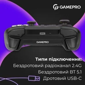 Фото: Геймпад GamePro GPX13BDOC Wireless Black № 6 | KTC