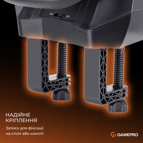 Кермо GamePro RW575PM з педалями та коробкою передач для PC/Xbox One/Switch/PS3/PS4