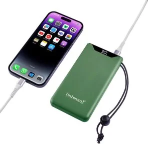 Фото: Батарея універсальна Intenso F10000 10000mAh 20W Green (7332037) № 3 | KTC