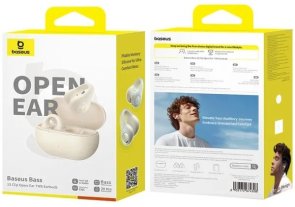 Навушники Baseus Bass 15 Clip Open-Ear TWS white (A00079500223-00)
