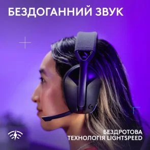Фото: Гарнітура Logitech G321 Lightspeed Black (981-001563) № 4 | KTC