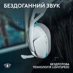 Фото: Гарнітура Logitech G321 Lightspeed White (981-001569) № 4 | KTC