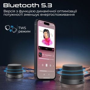 Портативна колонка Promate Punch 3W Black (6959144065557)