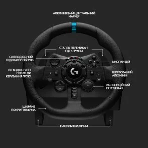 Фото: Кермо Logitech G923 for PS/PC Black (941-000149) № 12 | KTC
