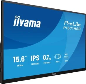 Фото: Монітор iiyama ProLite P1671HSC-B1 - 15.6" IPS / 1920×1080 / 60 Гц № 2 | KTC