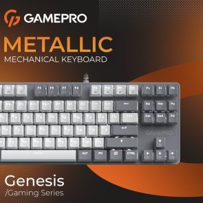 Клавіатура, GamePro Genesis Metallic MK110G Red Switches USB ( Gaming )
