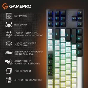 Фото: Клавіатура GamePro Genesis Joker Pro MK124G Red Switches Wireless (MK124G Pro) № 19 | KTC