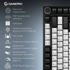 Фото: Клавіатура GamePro Genesis Asgard Valhalla Max MK160B Magnetic Switches (MK160B MAX) № 20 | KTC