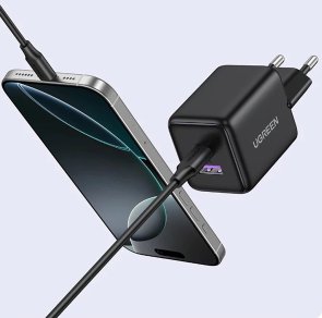 Зарядний пристрій UGREEN X516 GaN 30W Black (X516/65014)