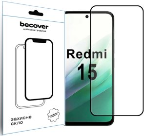 Захисне скло BeCover для Xiaomi Redmi 15 Black (713905)