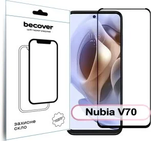 Фото: Захисне скло BeCover for Nubia V70 - Black (713454) № 2 | KTC