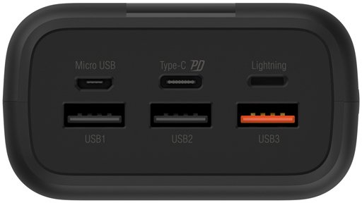 Батарея універсальна Silicon Power QX55 30000mAh 22.5W Black (SP30KMAPBKQX550K)