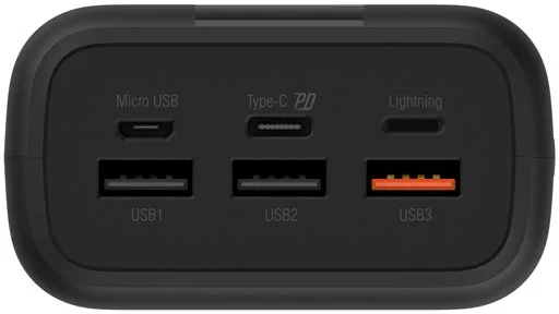 Фото: Батарея універсальна Silicon Power QX55 30000mAh 22.5W Black (SP30KMAPBKQX550K) № 2 | KTC