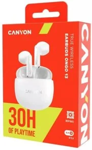 Фото: Навушники Canyon OnGo 13 White (CNS-TWS13W) № 5 | KTC