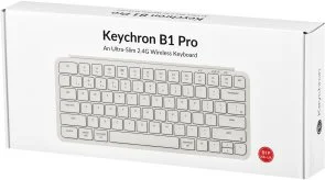 Фото: Клавіатура Keychron B1 Pro ENG/UKR WL/BT/USB Ivory White (B1P-K8-UA) № 8 | KTC