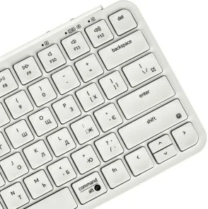 Фото: Клавіатура Keychron B1 Pro ENG/UKR WL/BT/USB Ivory White (B1P-K8-UA) № 3 | KTC