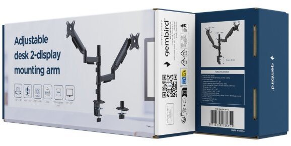 Кронштейн для 2 моніторів 17-32