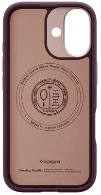 Фото: Чохол Spigen for Apple iPhone 17 - Nano Pop MagFit Burgundy Bean (ACS10365) № 4 | KTC