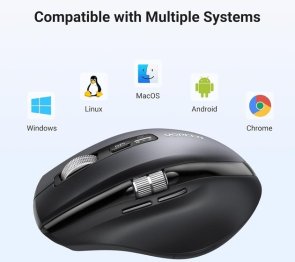 Миша UGREEN M751 Ergonomic Contoured-Shape Wireless Black (45792)