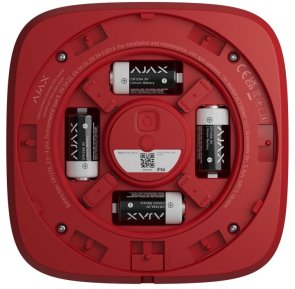 Бездротовий адресний пожежний оповіщувач звуковий Ajax EN54 FireProtect (Sounder) Jeweller Red
