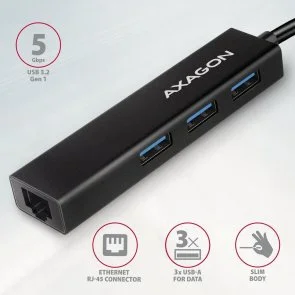 Фото: USB-хаб Axagon HMC-GL3A Black № 6 | KTC