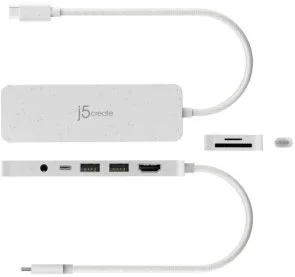 Фото: USB-хаб J5create JCD373EW-N White № 3 | KTC