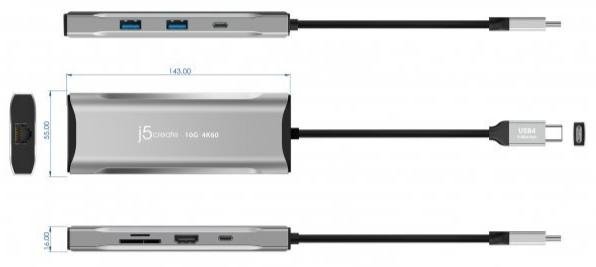 USB-хаб J5create JCD393-N