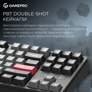 Клавіатура GamePro Asgard Ragnar MK285BK WL/BT/USB Black