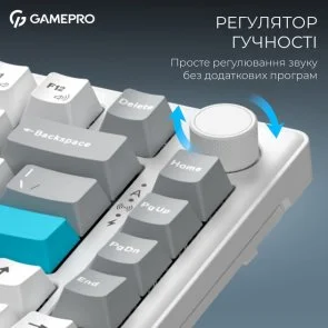 Фото: Клавіатура GamePro Asgard Yord MK266WH WL/BT/USB White № 13 | KTC
