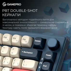 Клавіатура, GamePro Asgard Yord MK266BL WL/BT/USB, Blue ( Gaming )