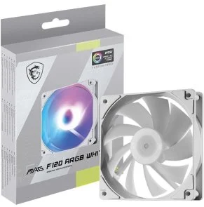 Фото: Кулер MSI MAG F120 ARGB White (MAG F120 ARGB WHITE-1W) № 3 | KTC