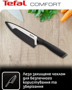 Фото: Набір ножів Tefal Comfort 5pcs Black (K2215S55) № 4 | KTC