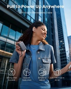 Anker Nano 10000mAh 45W Built-In USB-C Cable Black (A1638H11)