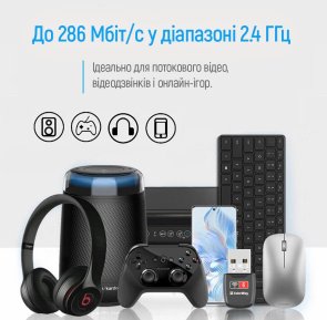 Wi-Fi адаптер ColorWay CW-AD-W1