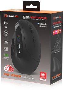 Миша Real-EL RM-490W Wireless Black (EL123200058)